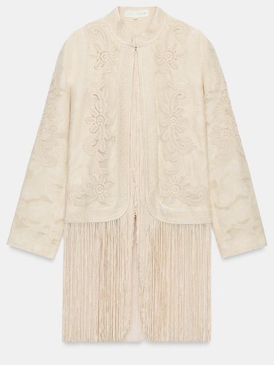 Zara Jackets & Blazers - ZARA ZW COLLECTION FRINGED JACKET